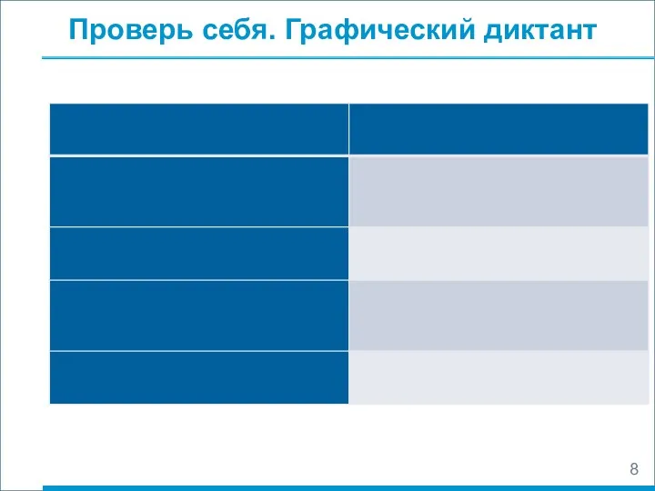 Проверь себя. Графический диктант