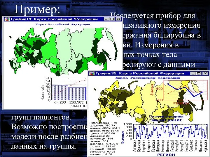 Исследуется прибор для неинвазивного измерения содержания билирубина в крови. Измерения