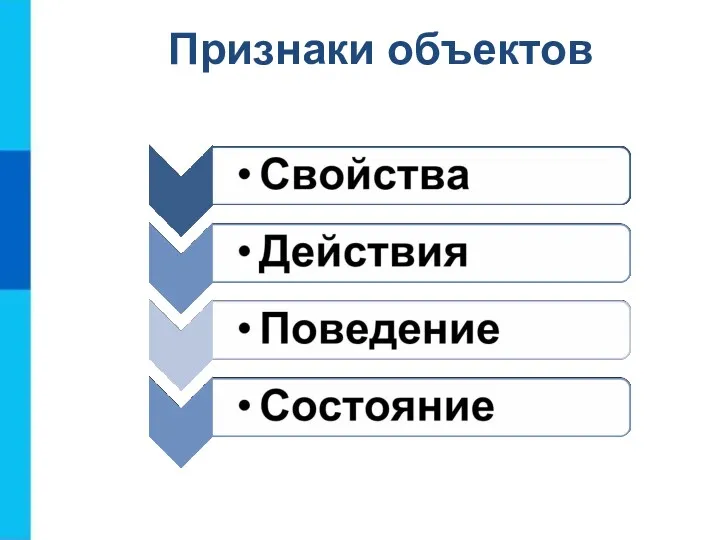 Признаки объектов