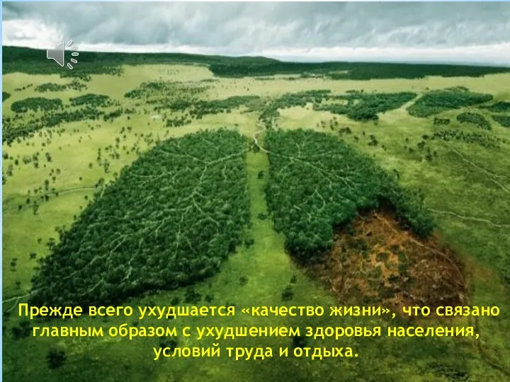 Прежде всего ухудшается «качество жизни», что связано главным образом с