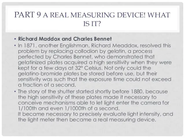 PART 9 A REAL MEASURING DEVICE! WHAT IS IT? Richard