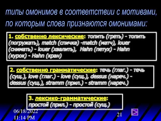 06/18/2022 11:14 PM типы омонимов в соответствии с мотивами, по