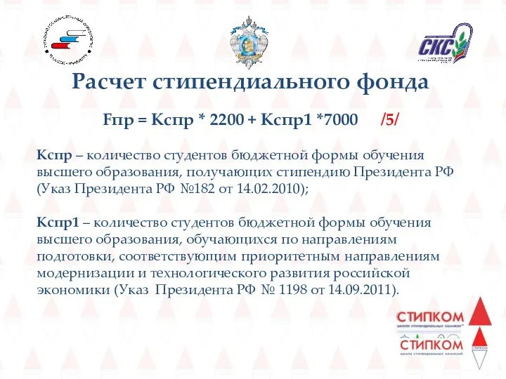 Fпр = Кспр * 2200 + Кспр1 *7000 /5/ Кспр