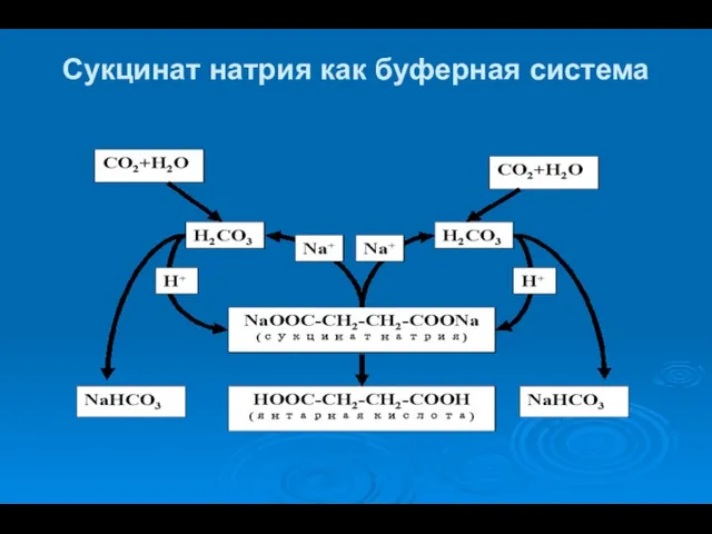 Сукцинат натрия как буферная система