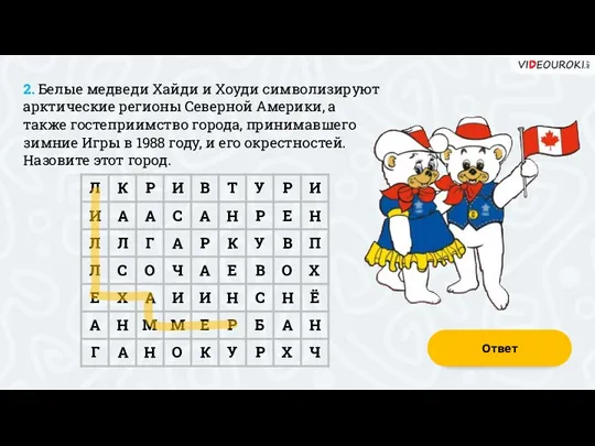 2. Белые медведи Хайди и Хоуди символизируют арктические регионы Северной