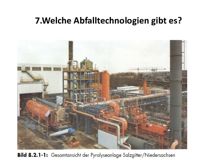 7.Welche Abfalltechnologien gibt es?