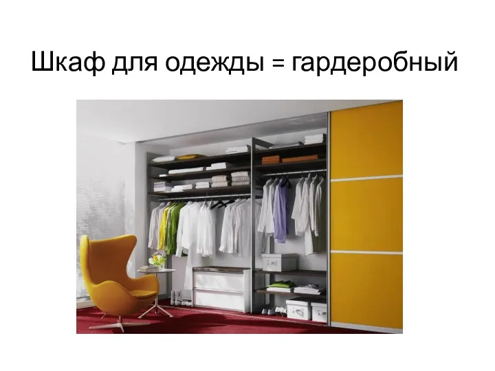 Шкаф для одежды = гардеробный