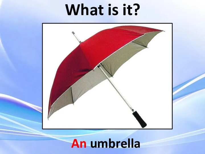 An umbrella What is it?