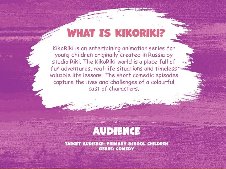 KikoRiki is an entertaining animation series for young children originally created in Russia