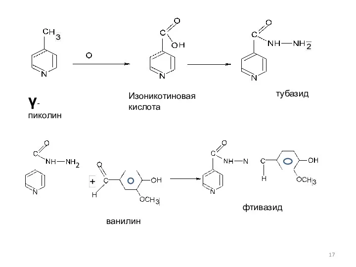 γ-пиколин Изоникотиновая кислота тубазид ванилин фтивазид 2