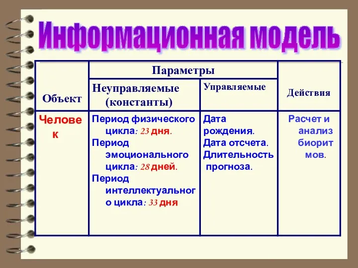 Информационная модель