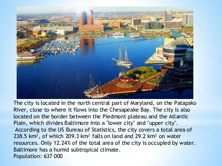 The city is located in the north central part of Maryland, on the