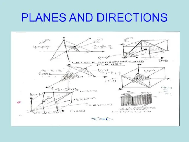 PLANES AND DIRECTIONS