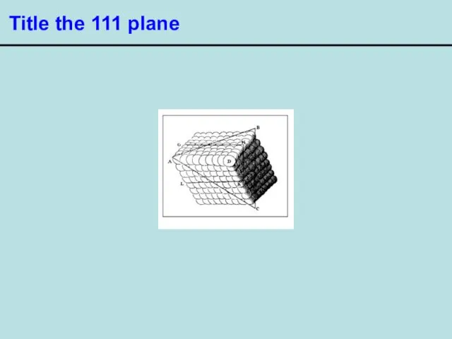 Title the 111 plane