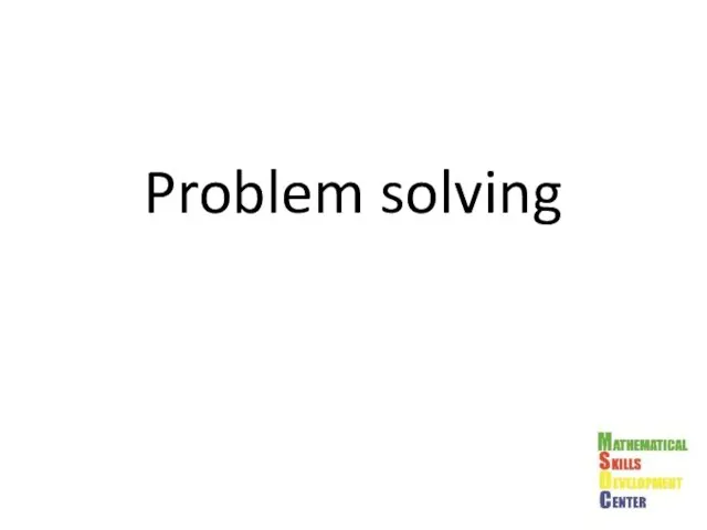 Problem solving