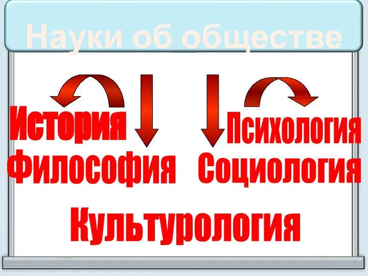 Науки об обществе История Философия Культурология Психология Социология