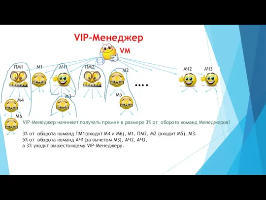 VIP-Менеджер ПМ1 ПМ2 VМ М1 М2 АЧ1 АЧ2 АЧ3 ….