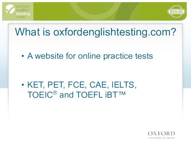 What is oxfordenglishtesting.com? A website for online practice tests KET,