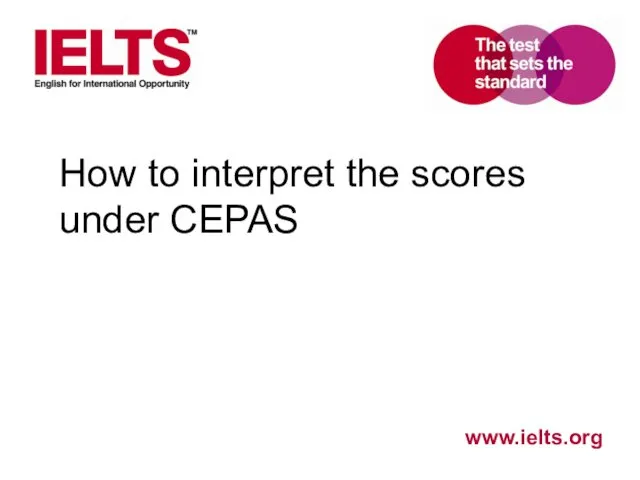 How to interpret the scores under CEPAS