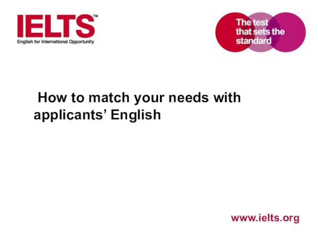 How to match your needs with applicants’ English