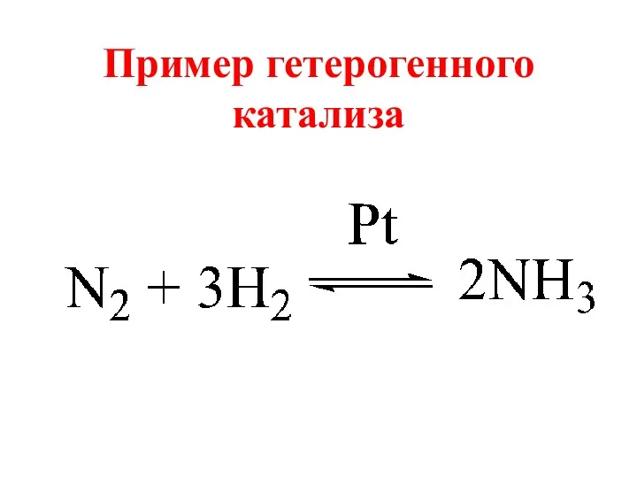 Пример гетерогенного катализа