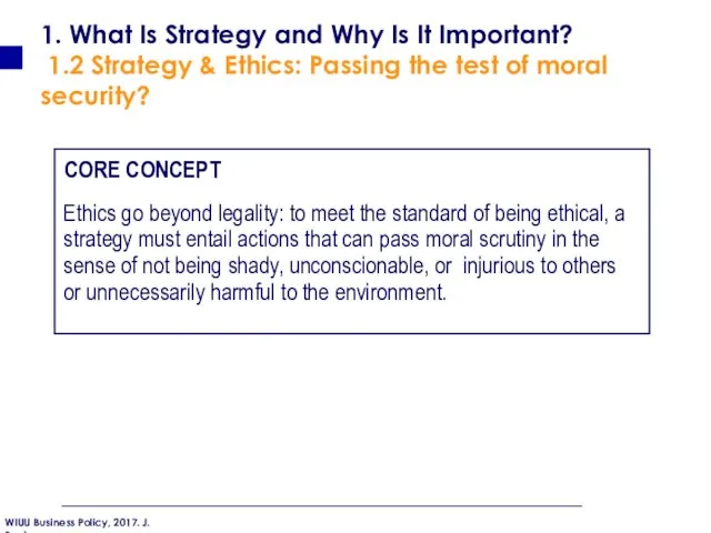 1. What Is Strategy and Why Is It Important? 1.2