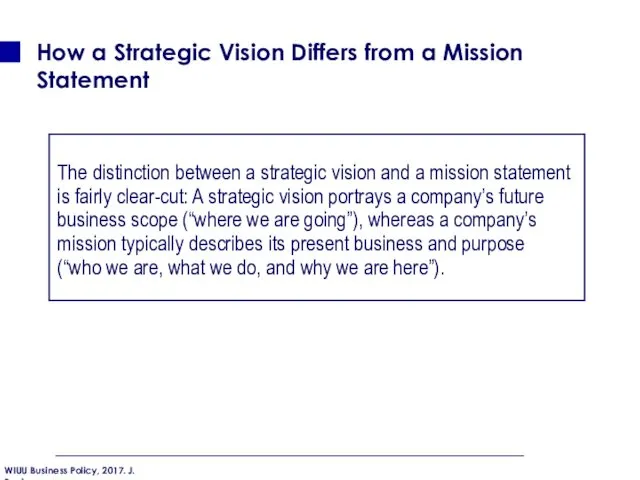 How a Strategic Vision Differs from a Mission Statement The