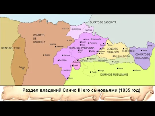 Раздел владений Санчо III его сыновьями (1035 год)