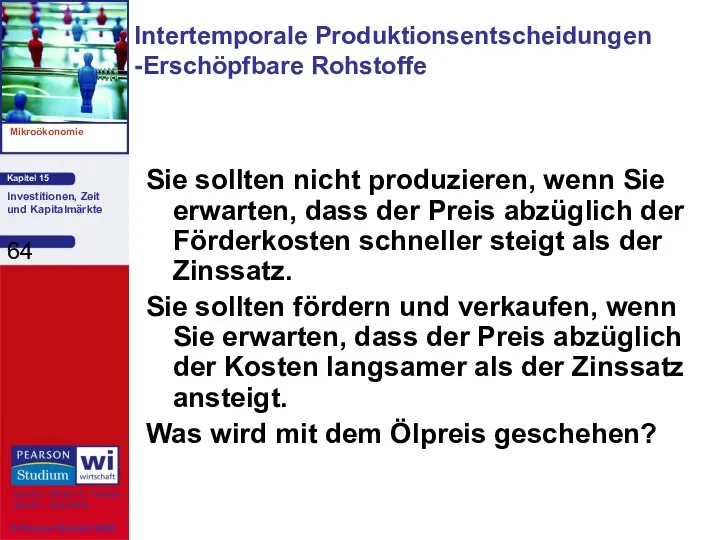 Sie sollten nicht produzieren, wenn Sie erwarten, dass der Preis