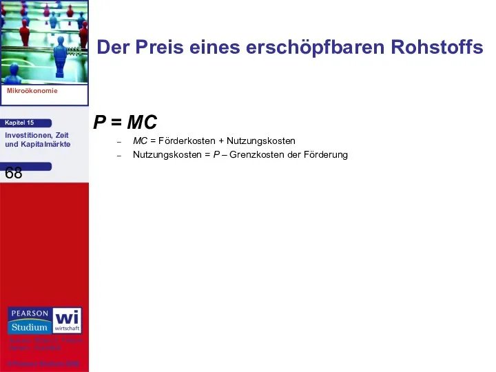 P = MC MC = Förderkosten + Nutzungskosten Nutzungskosten =