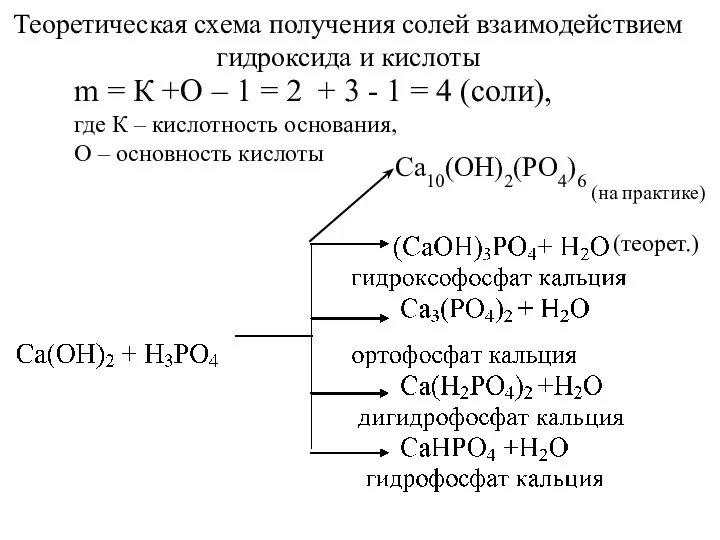 m = К +О – 1 = 2 + 3