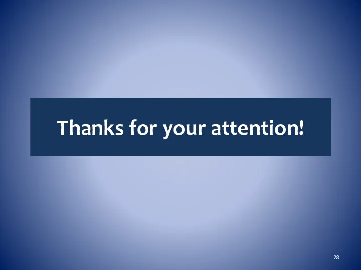 Thanks for your attention!