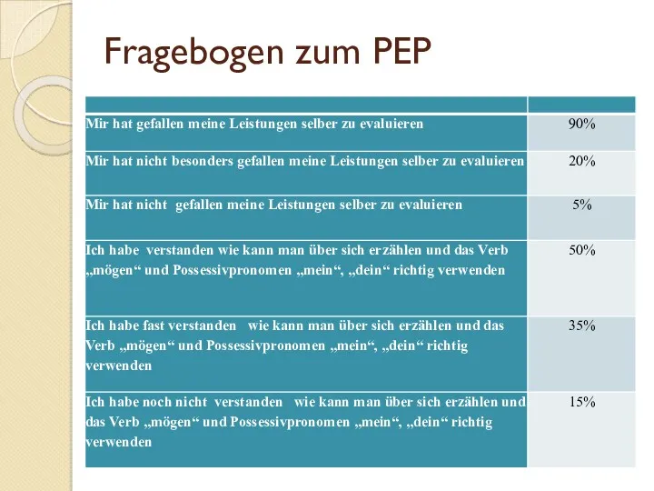 Fragebogen zum PEP