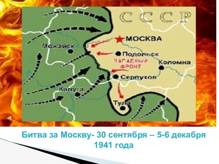 Битва за Москву- 30 сентября – 5-6 декабря 1941 года