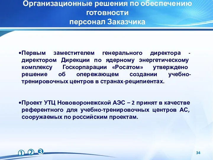 Первым заместителем генерального директора - директором Дирекции по ядерному энергетическому