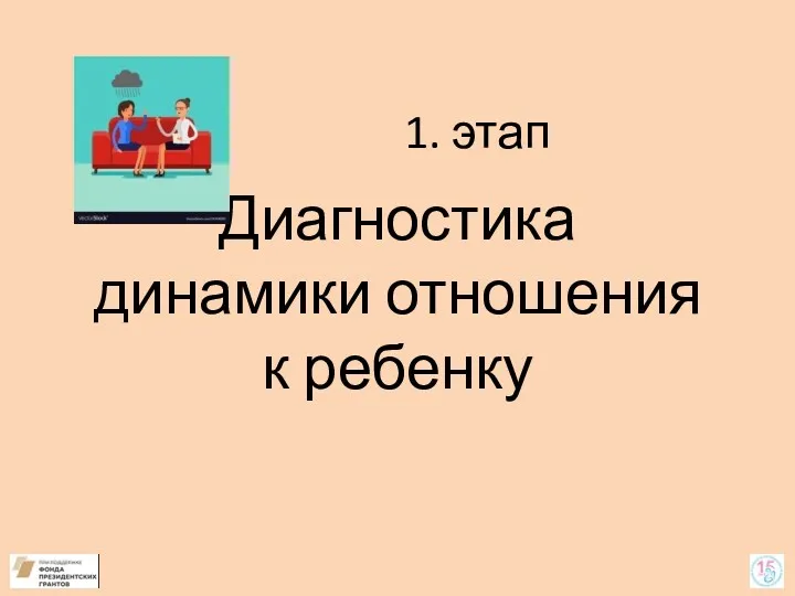 1. этап Диагностика динамики отношения к ребенку