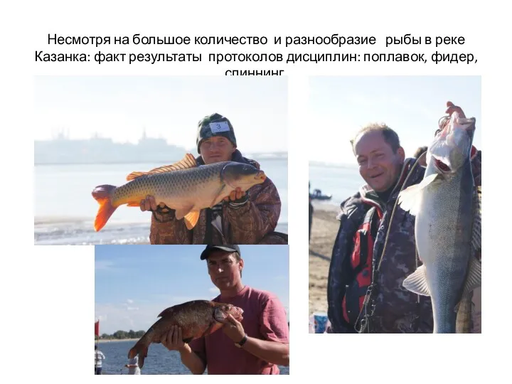 Несмотря на большое количество и разнообразие рыбы в реке Казанка: