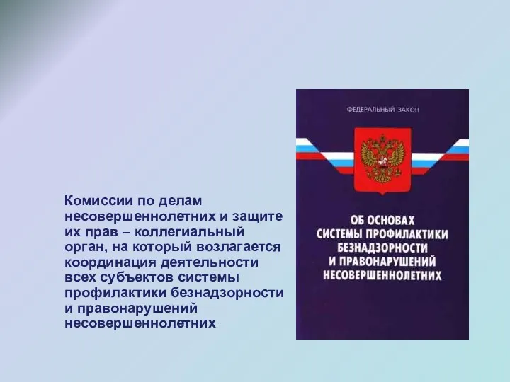 Комиссии по делам несовершеннолетних и защите их прав – коллегиальный