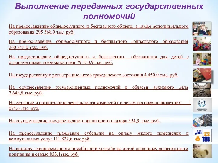 На предоставление общедоступного и бесплатного общего, а также дополнительного образования