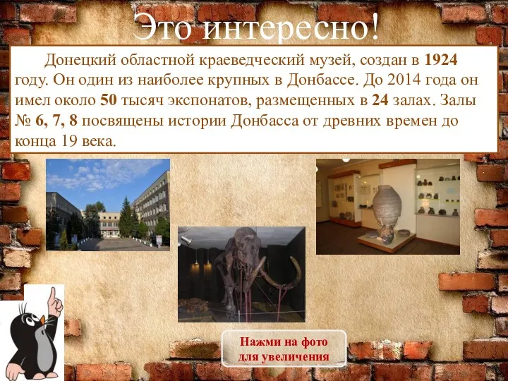 Это интересно! Донецкий областной краеведческий музей, создан в 1924 году.
