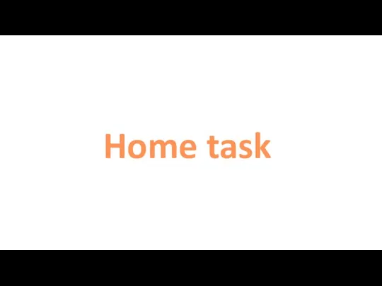 Home task