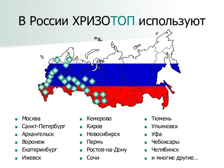 В России ХРИЗОТОП используют