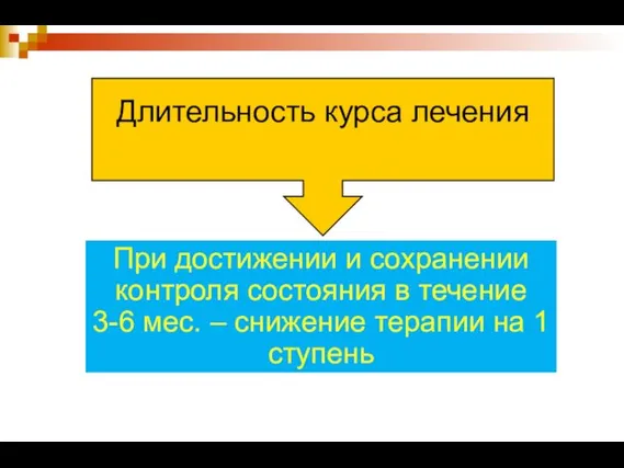 При достижении и сохранении контроля состояния в течение 3-6 мес.