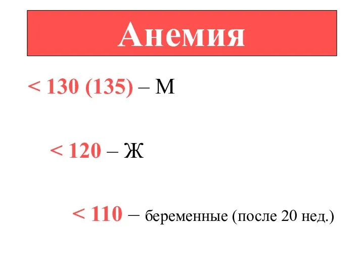 Анемия