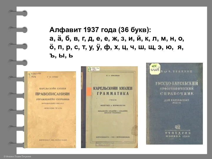 Алфавит 1937 года (36 букв): а, ä, б, в, г,