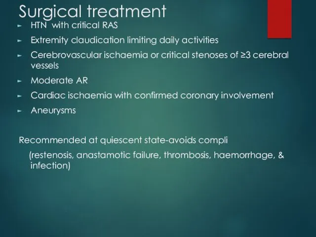Surgical treatment HTN with critical RAS Extremity claudication limiting daily