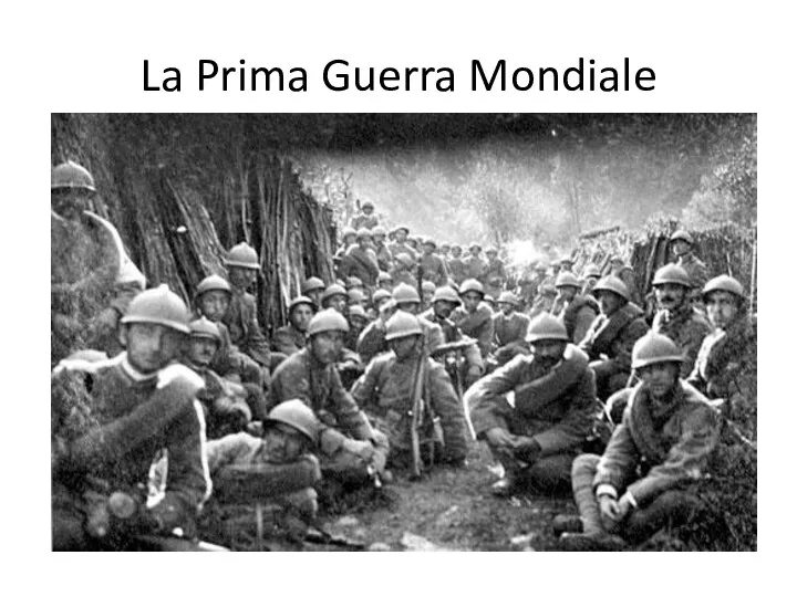 La Prima Guerra Mondiale