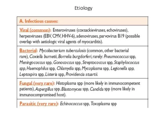 Etiology