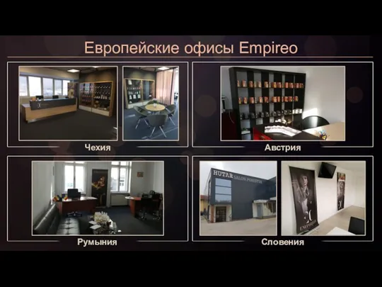 Европейские офисы Empireo Чехия Румыния Австрия Словения