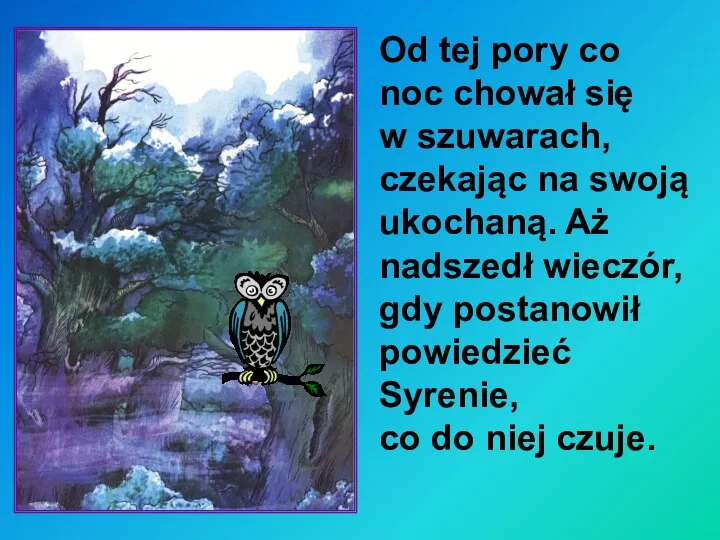 Od tej pory co noc chował się w szuwarach, czekając